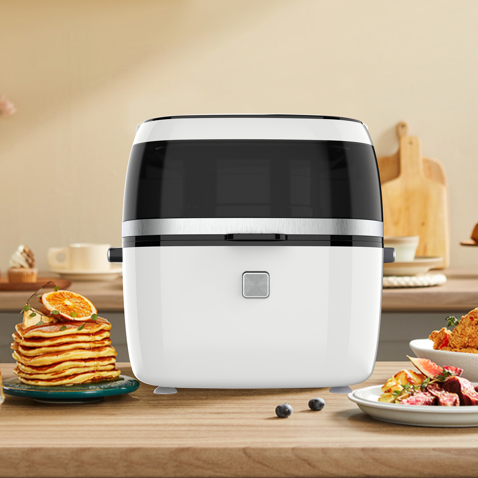 2022 Horný dotykový panel Nastaviteľná teplota Elektrický vzduchový varenie stroja YYZG-650A