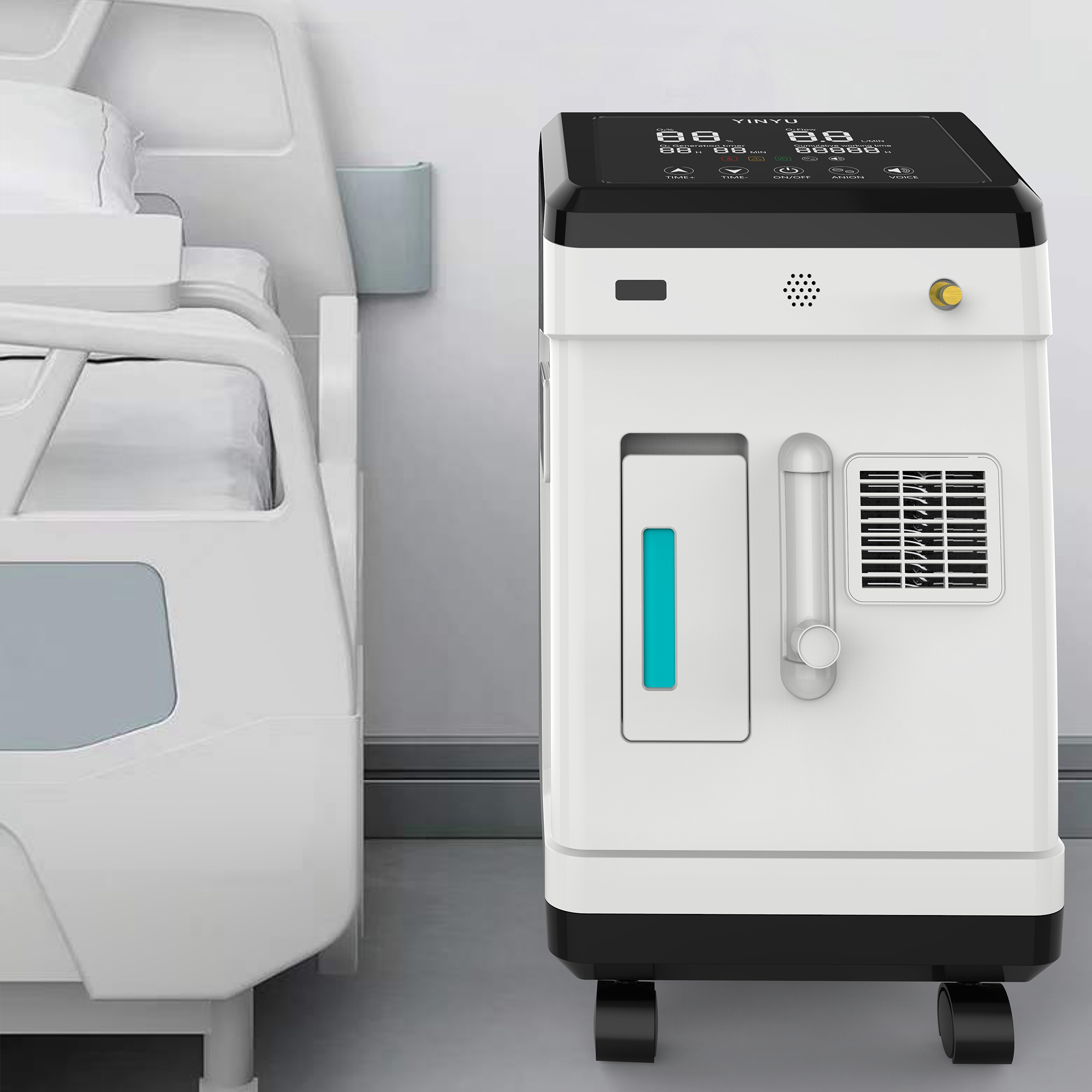 Aké sú požiadavky na prietok kyslíka a výstup koncentrácie generátorom kyslíka pre nemocnicu?