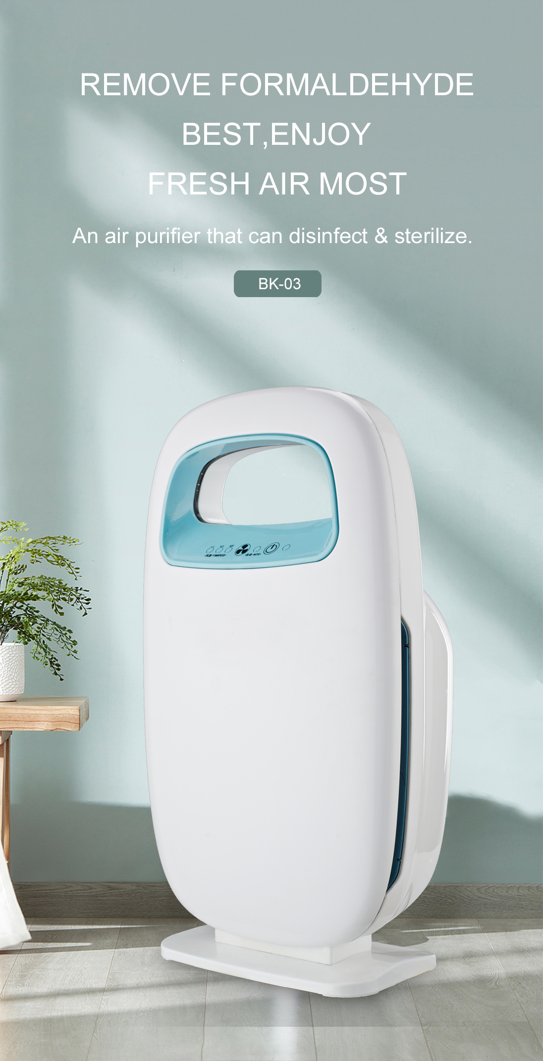 Odstráňte najlepšie formaldehyd, vychutnajte si čerstvý vzduch väčšinu BK-03